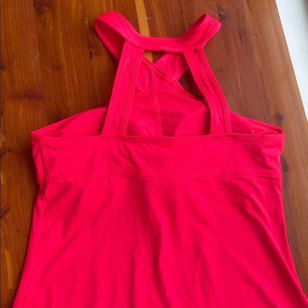 NWT Fabletics Hot Pink Tennis Halter Dress with Bra Women’s Size Small - Picture 4 of 13